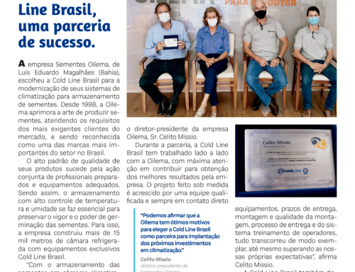 Oilema e Cold Line Brasil, uma parceria de sucesso.
